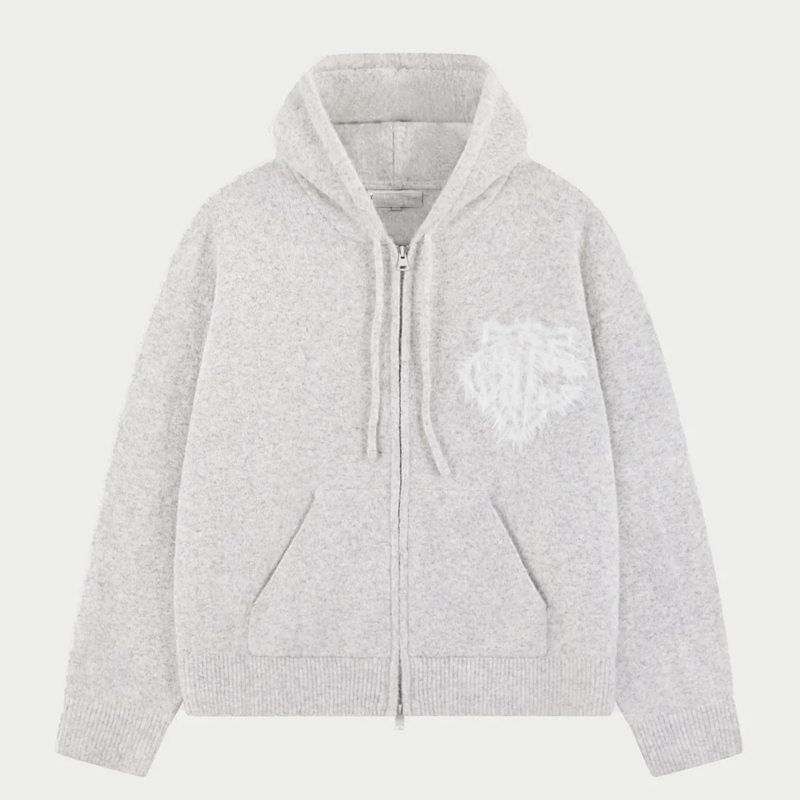 Fluffy Knitted Hoodie