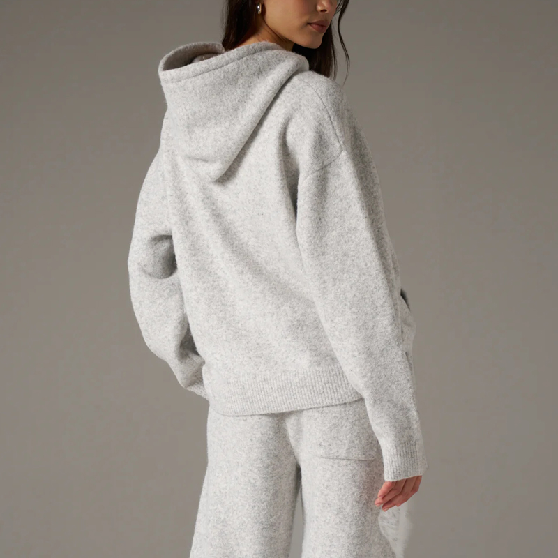Fluffy Knitted Tracksuit Set