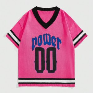 Short Sleeve Football Knitwear