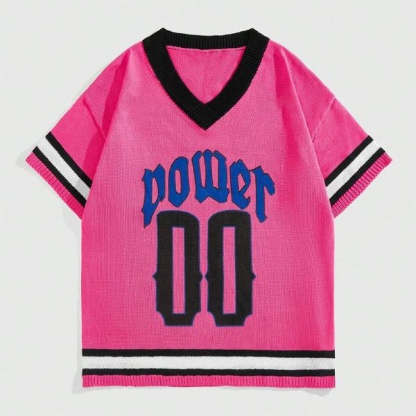 Short Sleeve Football Knitwear