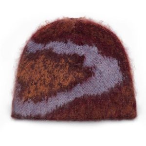 Custom Fuzzy Mohair Beanie