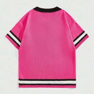 Short Sleeve Football Knitwear