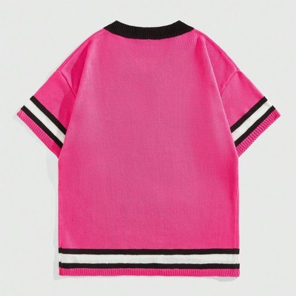 Short Sleeve Football Knitwear