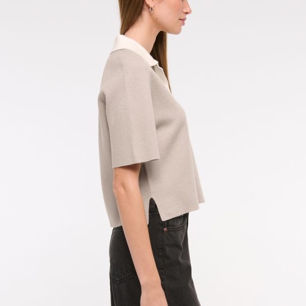Short Sleeve Sweater Polo