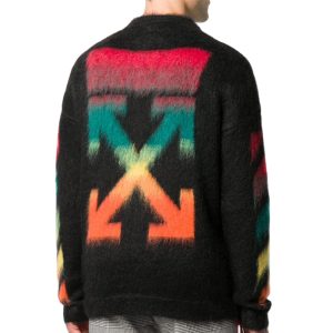 Arrow Printed Mohair Sweater Men