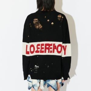 Lambswool Distressed Sweater Women