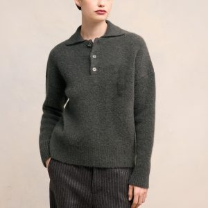 Alpaca Wool Knit Polo