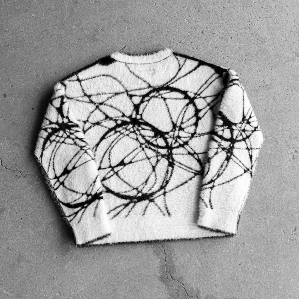 Mohair Jacquard Reversible Sweater