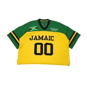 Embroidered Football Knit Jersey