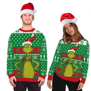 Ugly Christmas Grinch Sweater
