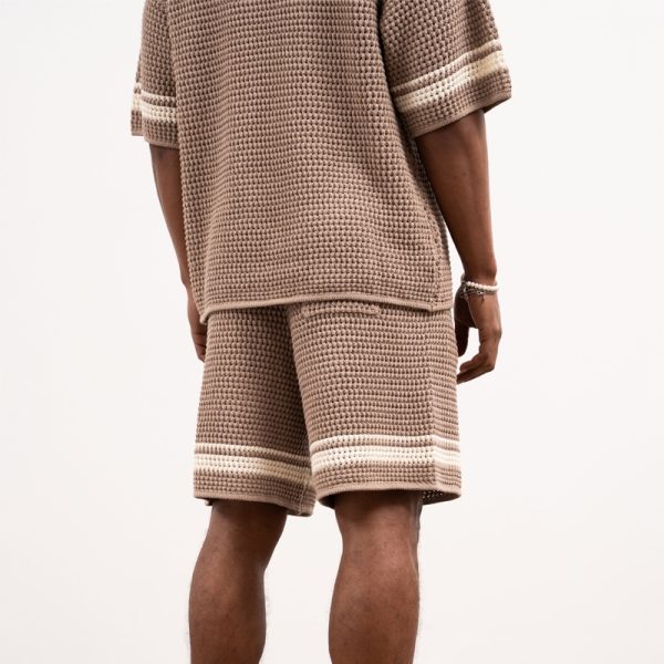 Striped Crochet Knitted Shorts — изображение 3