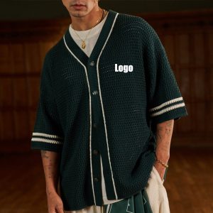 Crochet Knitted Baseball Shirt