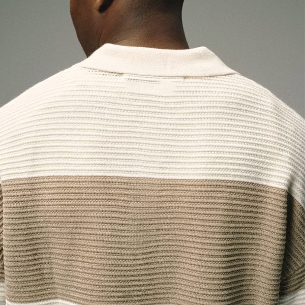 Knitted Striped Rugby Shirt