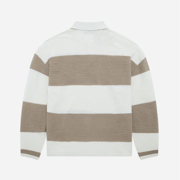 Knitted Striped Rugby Shirt