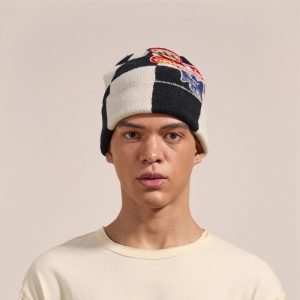 Check Multi Patch Beanie