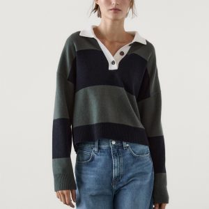 Rugby Jumper Polo Sweater Women