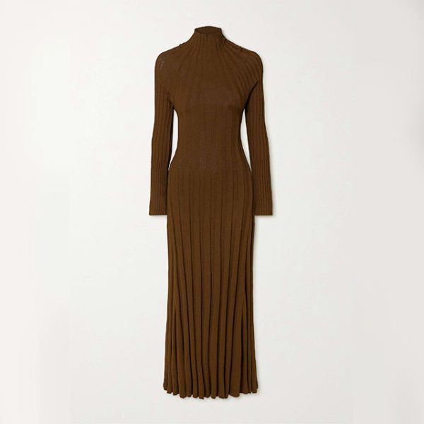 Pleated Sweater Dress Women — изображение 4