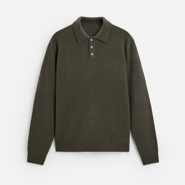 Cotton Wool Polo Sweater