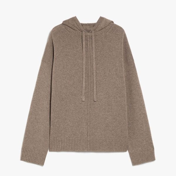 Cashmere Wool Women Knitted Hoodie
