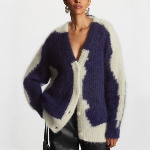 Designer Oversized Mohair Cardigan
