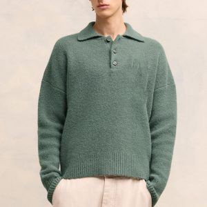 Alpaca Wool Polo Sweater