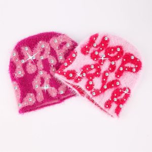 Crystal Gem Y2K Rhinestone Beanie
