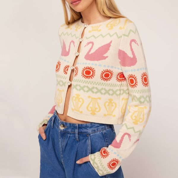 Fair Isle Intarsia Cardigan