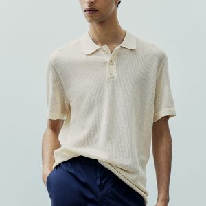 Knit Polo Shirt Men