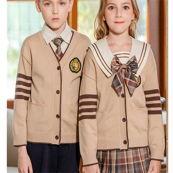 ⁦School Cardigan Sweater Uniforms⁩ - الصورة ⁦4⁩
