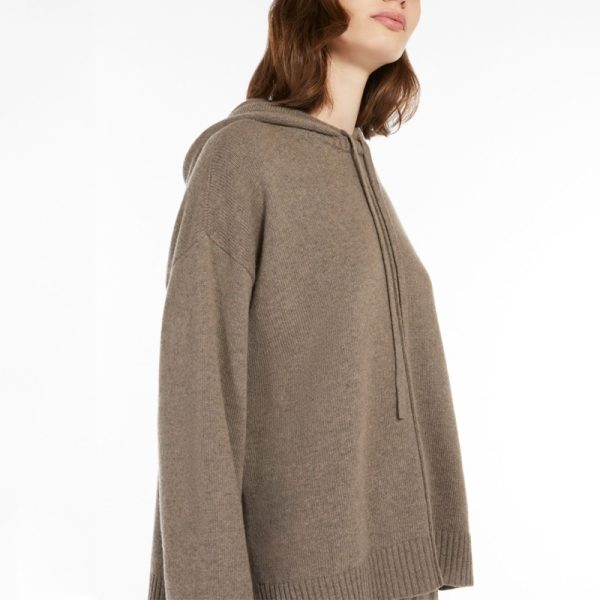 Cashmere Wool Women Knitted Hoodie — изображение 4