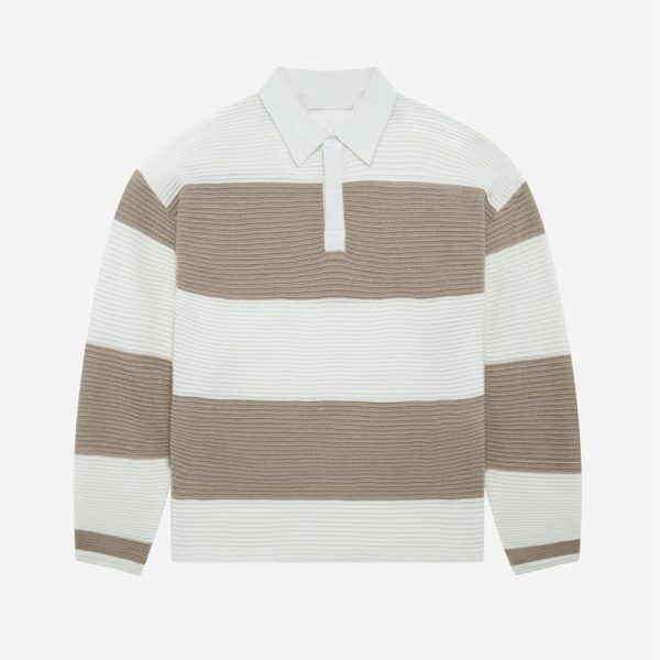 Knitted Striped Rugby Shirt