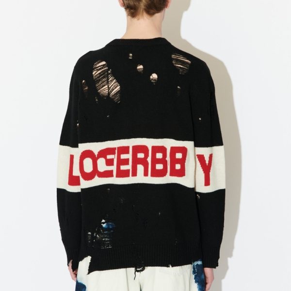 Lambswool Distressed Sweater Men