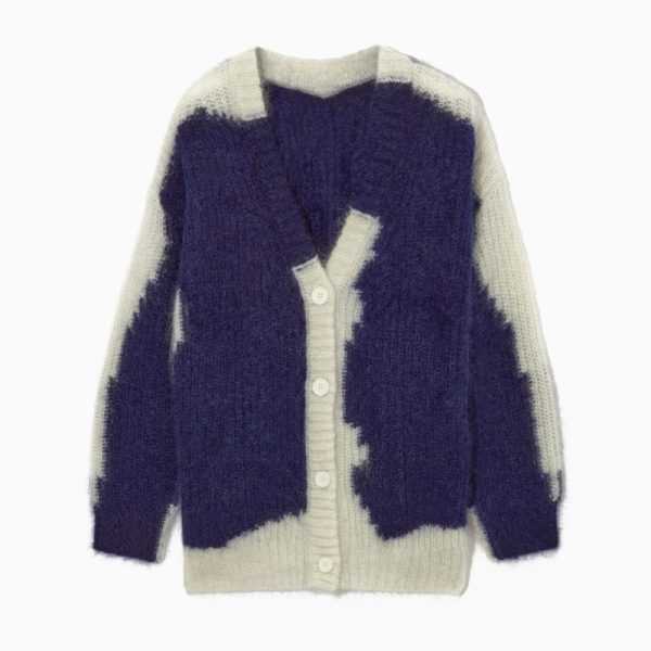 ⁦Designer Oversized Mohair Cardigan⁩ - الصورة ⁦4⁩
