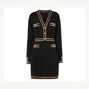 Women's Knit Sweater Midi Dress