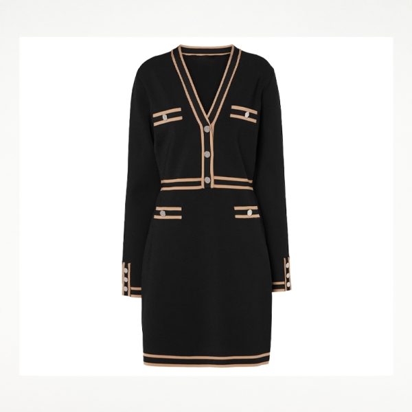 Women's Knit Sweater Midi Dress