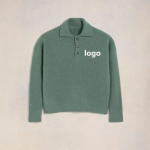 Alpaca Wool Polo Sweater