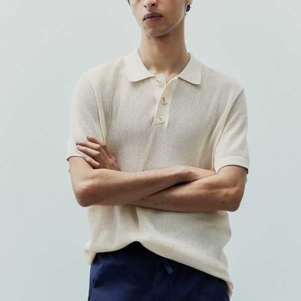 Knit Polo Shirt Men
