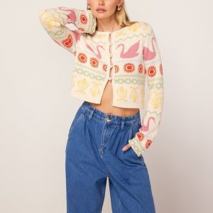 Fair Isle Intarsia Cardigan