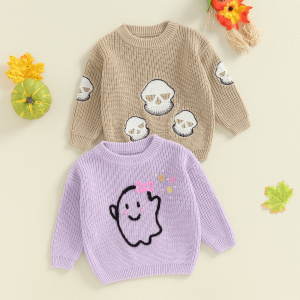 Ghost Skull Toddler Sweater
