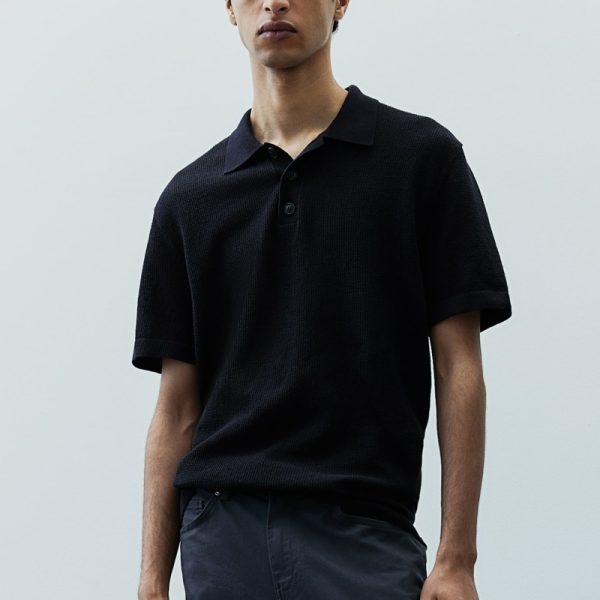 Knit Polo Shirt Men