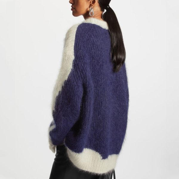 ⁦Designer Oversized Mohair Cardigan⁩ - الصورة ⁦2⁩