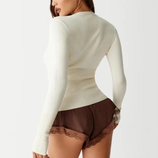 Knitted Crop Cardigan Sweater