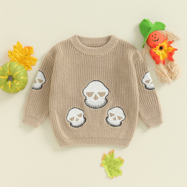Ghost Skull Toddler Sweater — изображение 5
