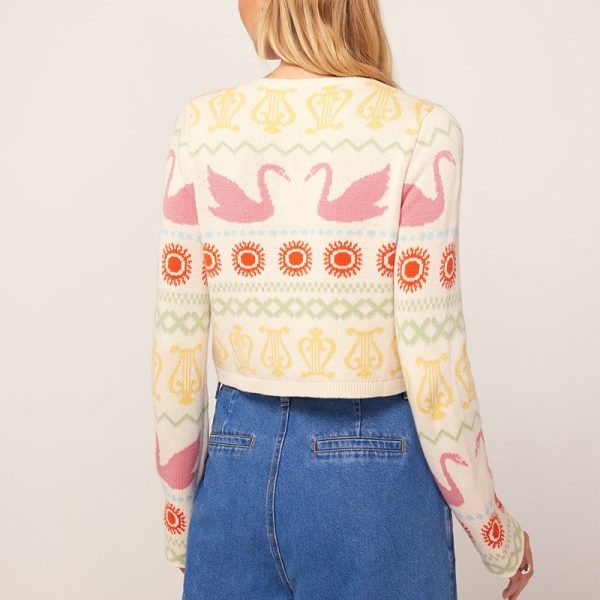 Fair Isle Intarsia Cardigan - Image 3