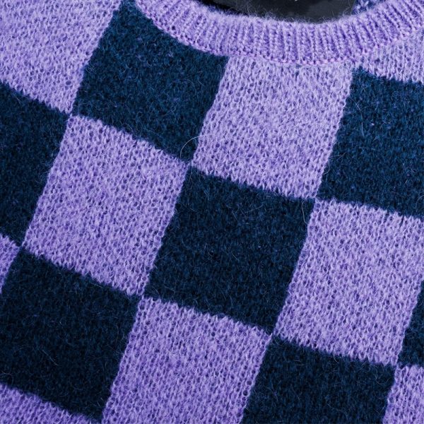 ⁦Check Mohair Sweater Women⁩ - الصورة ⁦3⁩