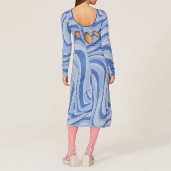 Y2k Print Sweater Dress