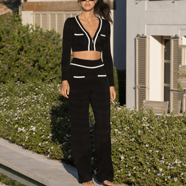 Knit Women Pants Set