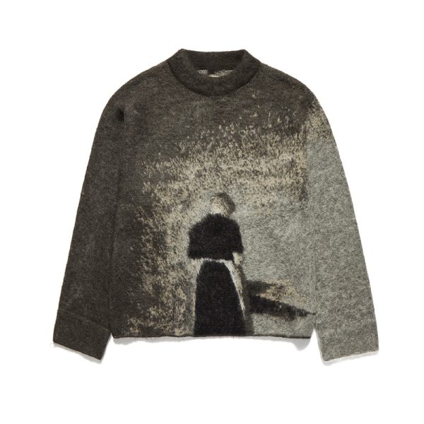 Patterm Jacquard Mohair Sweater