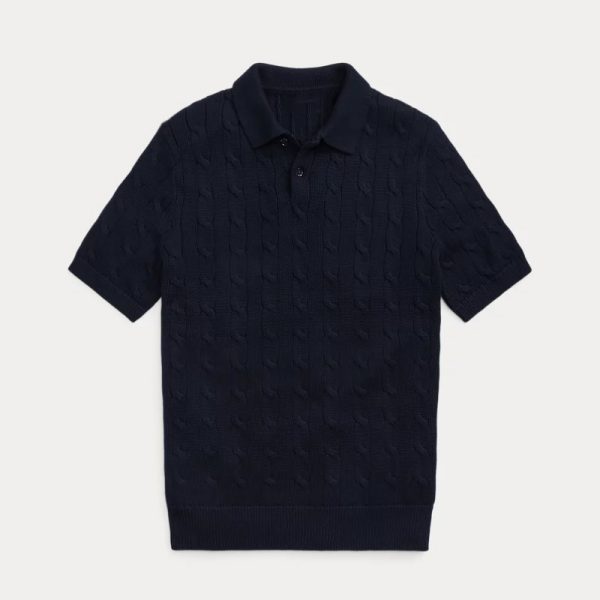 Custom Cable Knit Polo