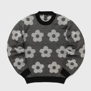 Custom Flower Spot Jacquard Sweater